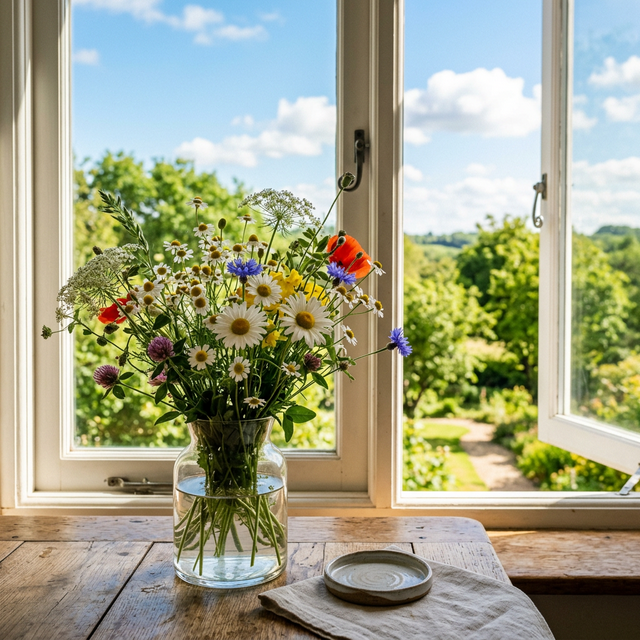 Wildflowers in Sunlight